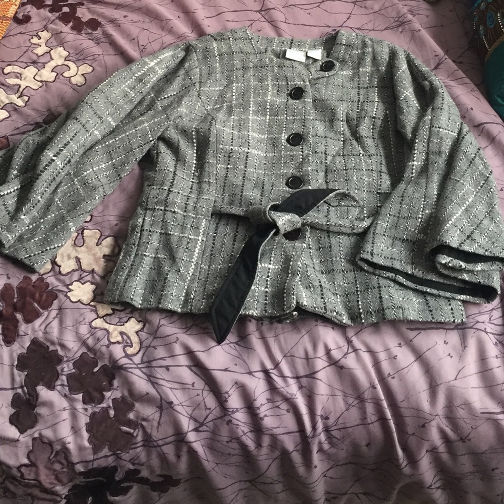 Bleu Bayou Tweed Dress Coat